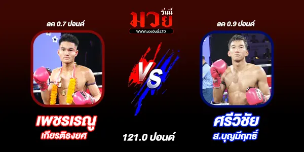 โปรแกรมมวยไทย วันพุธที่ 9 กรกฎาคม 2568 