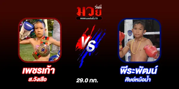 โปรแกรมมวยไทย วันศุกร์ที่ 18 กรกฎาคม 2568 