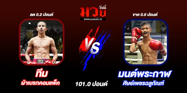 โปรแกรมมวยไทย วันอาทิตย์ที่ 6 กรกฎาคม 2568 
