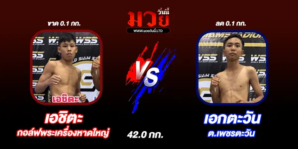 โปรแกรมมวยไทย วันศุกร์ที่ 4 กรกฎาคม