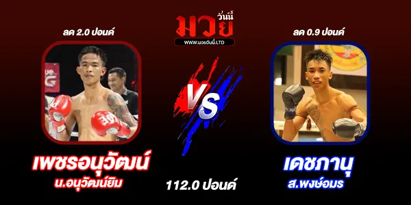 โปรแกรมมวยไทย วันพฤหัสบดีที่ 31 กรกฎาคม 2568 
