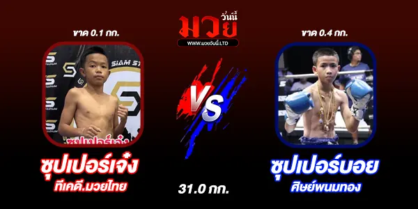 โปรแกรมมวยไทย วันศุกร์ที่ 4 กรกฎาคม