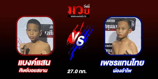โปรแกรมมวยวันนี้