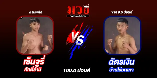 โปรแกรมมวยวันนี้