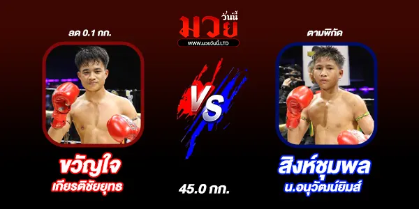 โปรแกรมมวยไทย วันอังคารที่ 12 สิงหาคม 2568 
