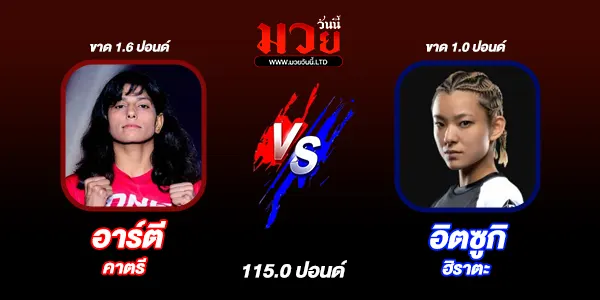 โปรแกรมมวยไทย วันศุกร์ที่ 15 สิงหาคม 2568 