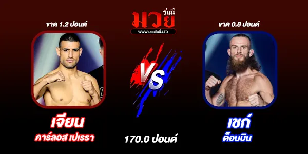โปรแกรมมวยไทย วันศุกร์ที่ 22 สิงหาคม 2568 
