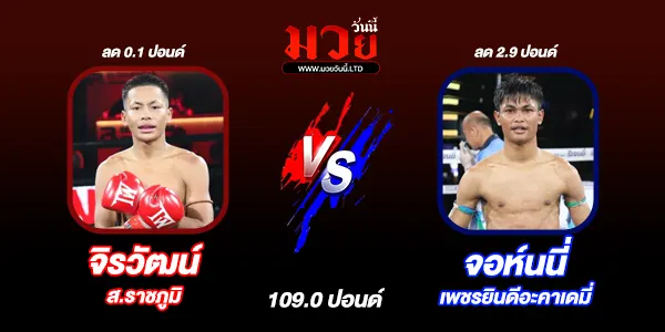 โปรแกรมมวยไทย วันพฤหัสบดีที่ 28 สิงหาคม 2568 