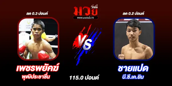 โปรแกรมมวยไทย วันอาทิตย์ที่ 10 สิงหาคม 2568 