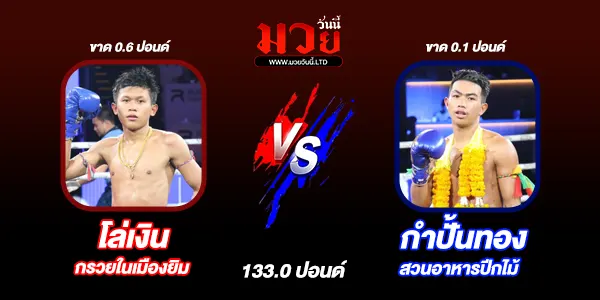 โปรแกรมมวยไทย วันพุธที่ 20 สิงหาคม 2568 