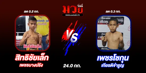 โปรแกรมมวยไทย วันจันทร์ที่ 4 สิงหาคม 2568 