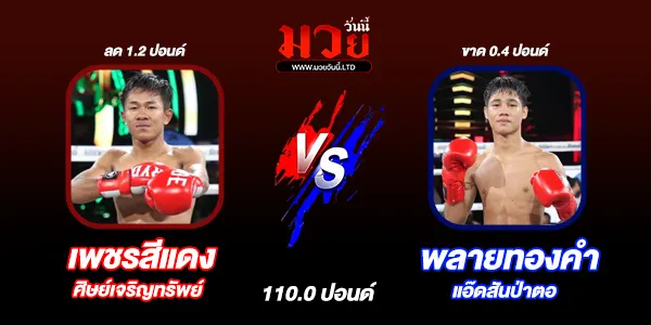 โปรแกรมมวยไทย วันพฤหัสบดีที่ 28 สิงหาคม 2568 