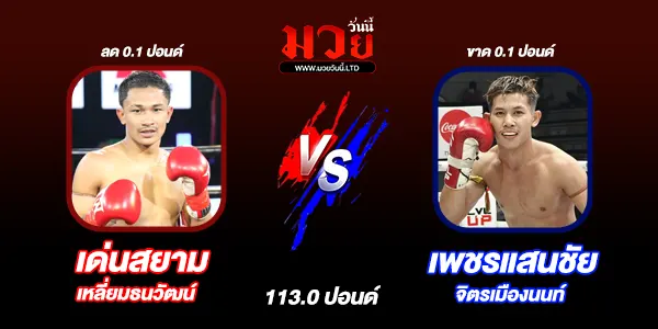 โปรแกรมมวยวันนี้