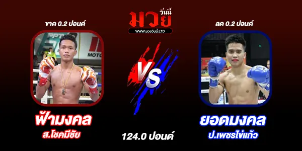 โปรแกรมมวยไทย วันเสาร์ที่ 9 สิงหาคม 2568 