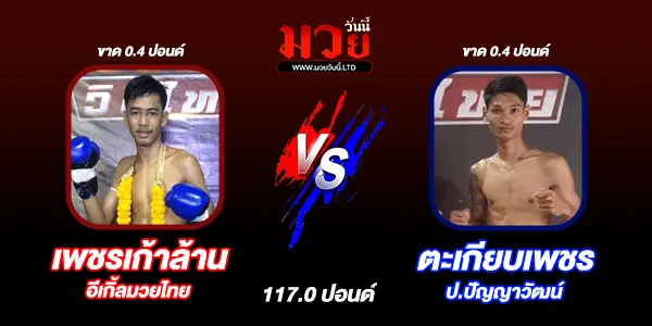 โปรแกรมมวยไทย วันอาทิตย์ที่ 10 สิงหาคม 2568 