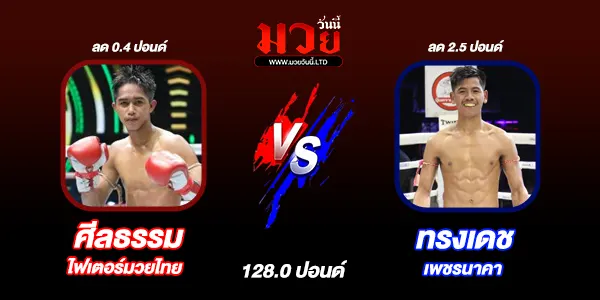 โปรแกรมมวยไทย วันพฤหัสบดีที่ 14 สิงหาคม 2568 