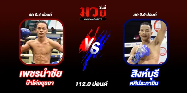 โปรแกรมมวยไทย วันพฤหัสบดีที่ 21 สิงหาคม 2568 