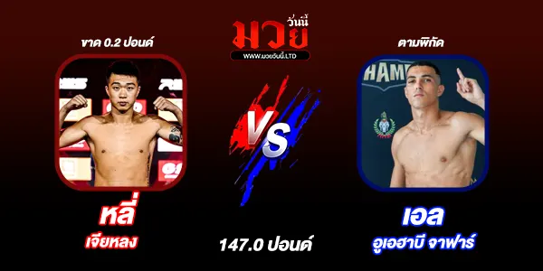 โปรแกรมมวยวันนี้