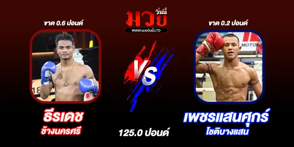 โปรแกรมมวยไทย วันเสาร์ที่ 9 สิงหาคม 2568 