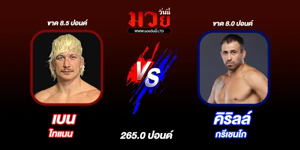 โปรแกรมมวยวันนี้ 