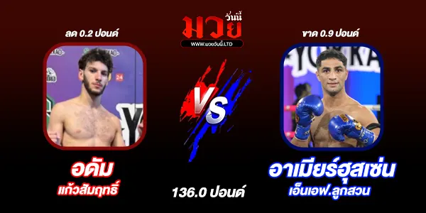 โปรแกรมมวยวันนี้