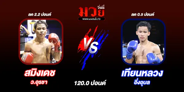 โปรแกรมมวยวันนี้