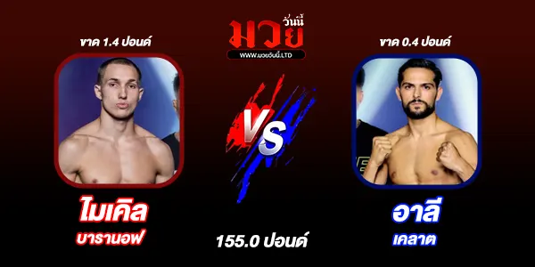 โปรแกรมมวยไทย วันศุกร์ที่ 22 สิงหาคม 2568 