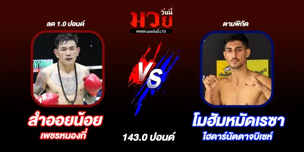 โปรแกรมมวยวันนี้