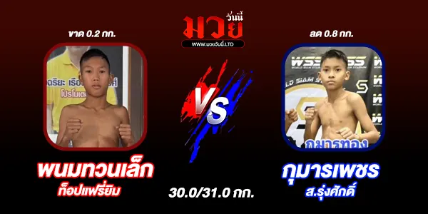 โปรแกรมมวยวันนี้