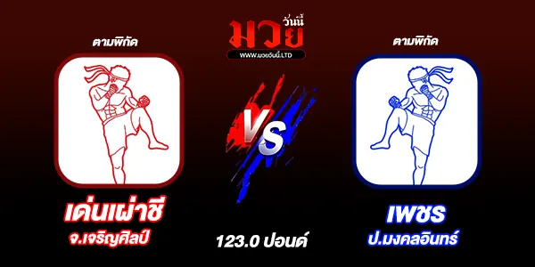 โปรแกรมมวยวันนี้