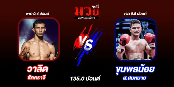 โปรแกรมมวยวันนี้