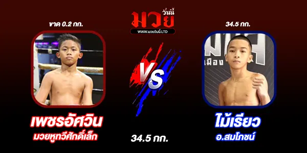 โปรแกรมมวยวันนี้