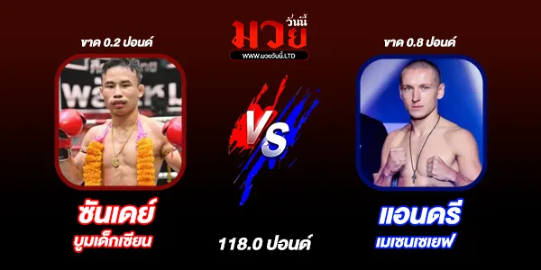 โปรแกรมมวยวันนี้