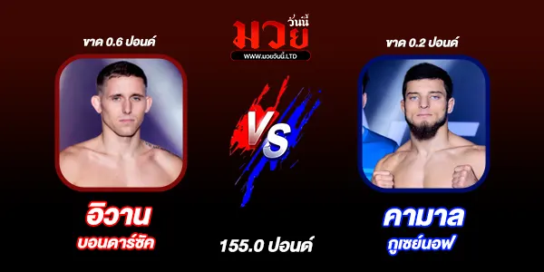 โปรแกรมมวยไทย วันศุกร์ที่ 12 กันยายน 2568 