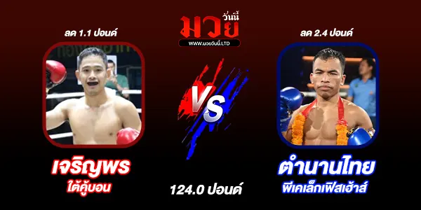 โปรแกรมมวยไทย วันพุธที่ 10 กันยายน 2568 