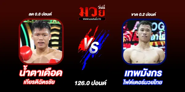 โปรแกรมมวยไทย วันพฤหัสบดีที่ 11 กันยายน 2568 