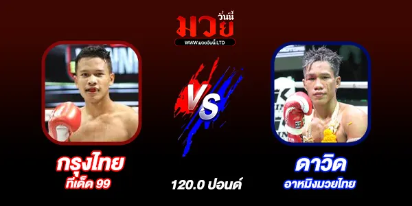 โปรแกรมมวยไทย วันจันทร์ที่ 15 กันยายน 2568       
