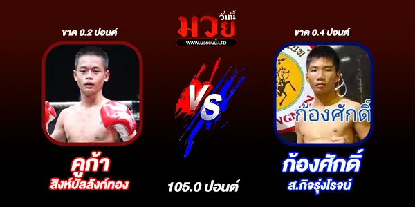 โปรแกรมมวยวันนี้