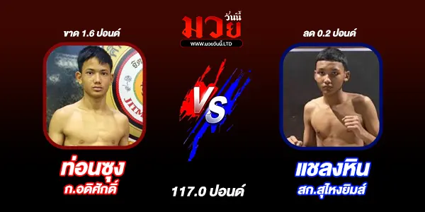 โปรแกรมมวยวันนี้