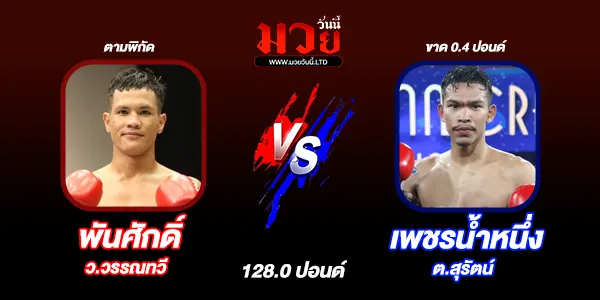 โปรแกรมมวยไทย วันอาทิตย์ที่ 21 กันยายน 2568