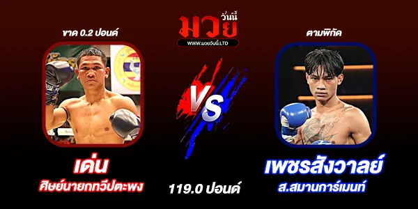 โปรแกรมมวยไทย วันอาทิตย์ที่ 28 กันยายน 2568 