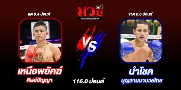 โปรแกรมมวยวันนี้
