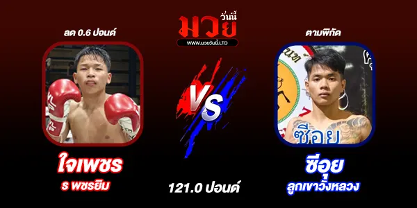 โปรแกรมมวยไทย วันเสาร์ที่ 6 กันยายน 2568 