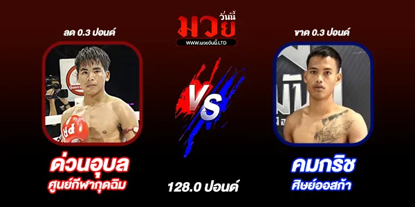 โปรแกรมมวยวันนี้