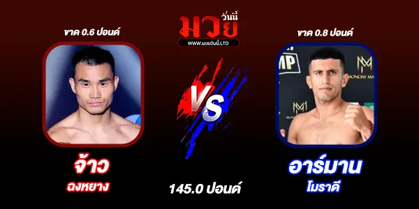 โปรแกรมมวยไทย วันศุกร์ที่ 12 กันยายน 2568 