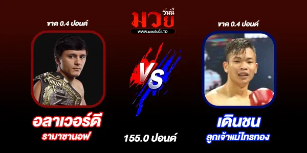 โปรแกรมมวยวันนี้