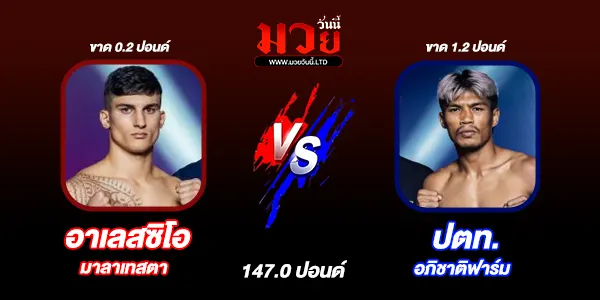 โปรแกรมมวยวันนี้