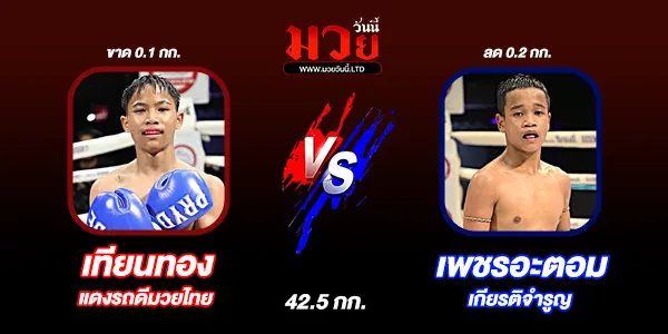 โปรแกรมมวยไทย วันอังคารที่ 7 ตุลาคม 2568 