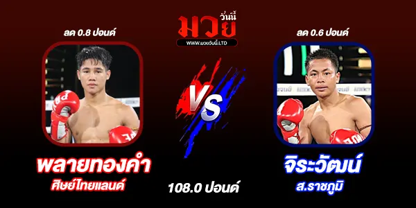 โปรแกรมมวยไทย วันพฤหัสบดีที่ 9 ตุลาคม 2568 