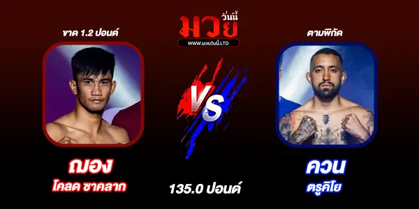 โปรแกรมมวยไทย วันศุกร์ที่ 3 ตุลาคม 2568 